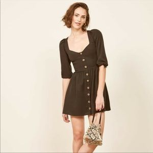 NWT Reformation Alessia Dress in Black - Size 6